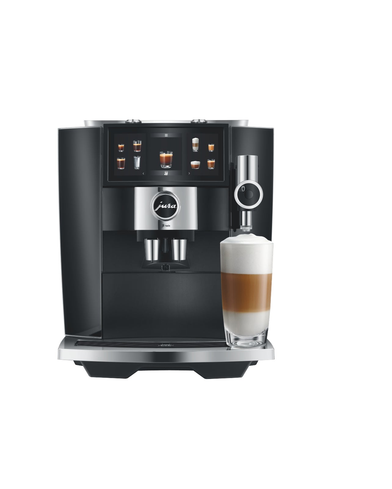 Espressomaskine, Jura J8 Twin (EA), Diamond Black - DEMO Maskine