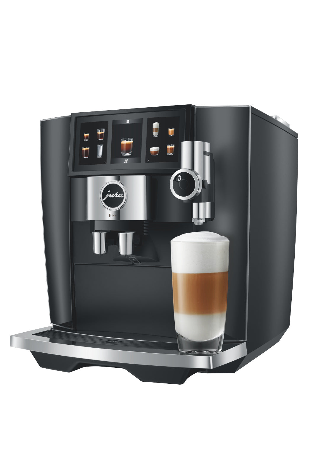 Espressomaskine, Jura J8 Twin (EA), Diamond Black - DEMO Maskine