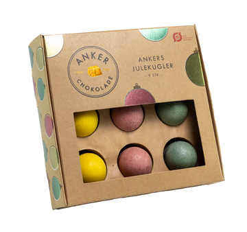 Ankers Julekugler – Fyldte håndlavede chokolader med julens smage