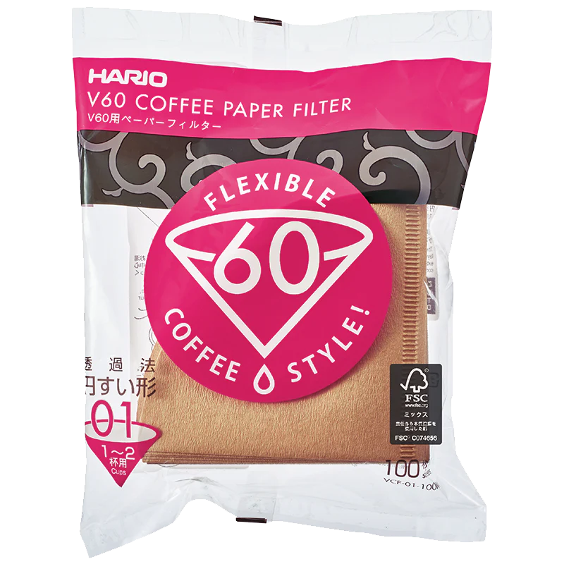 Kaffefilter, V60 Size 01 - 100 stk.