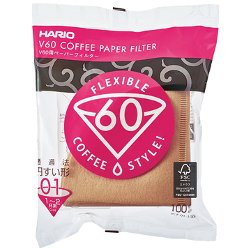 Kaffefilter, V60 Size 01 - 100 stk.