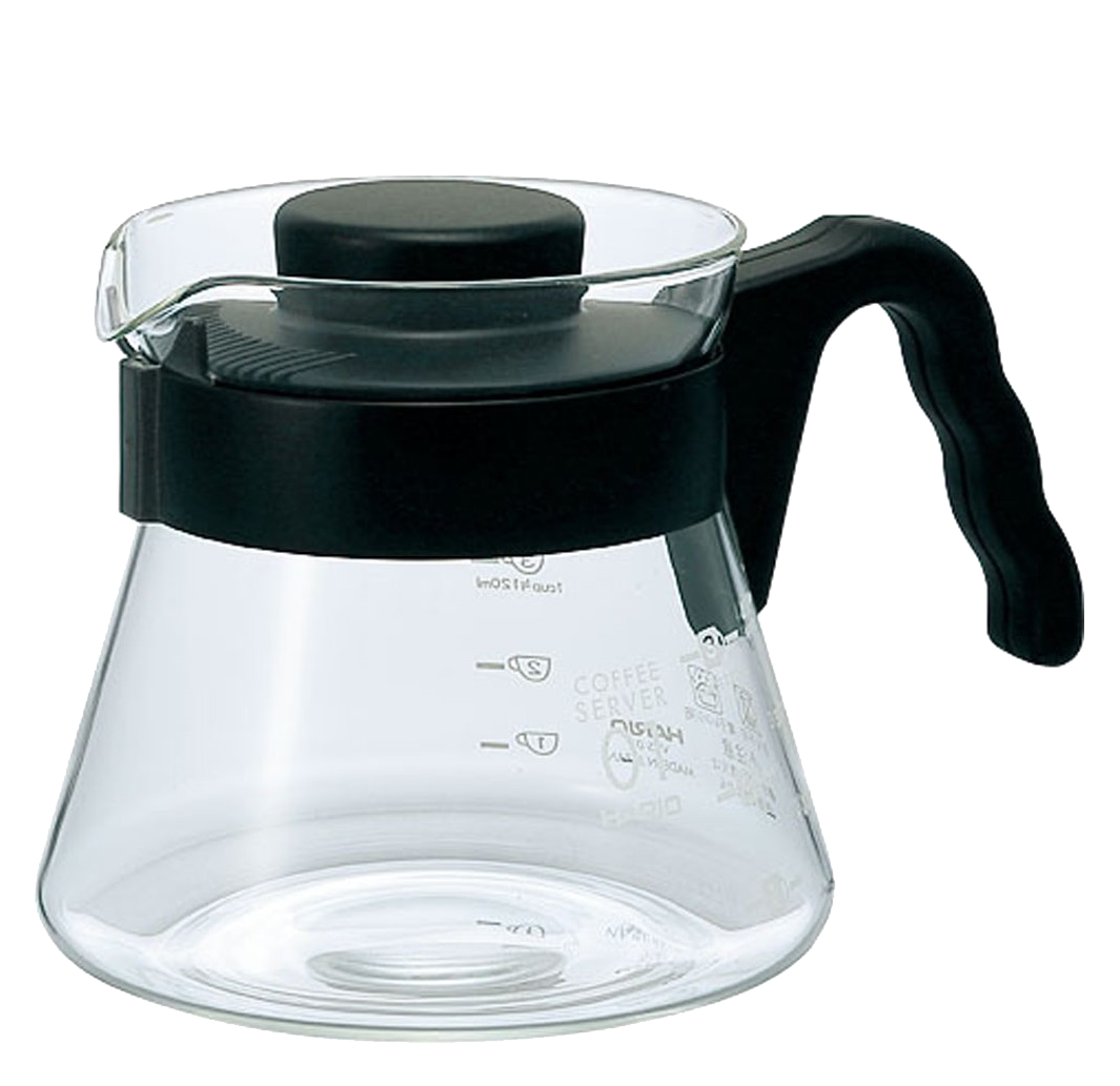 Kaffekande, Hario V60 Range Server Glaskande, 3 størrelser