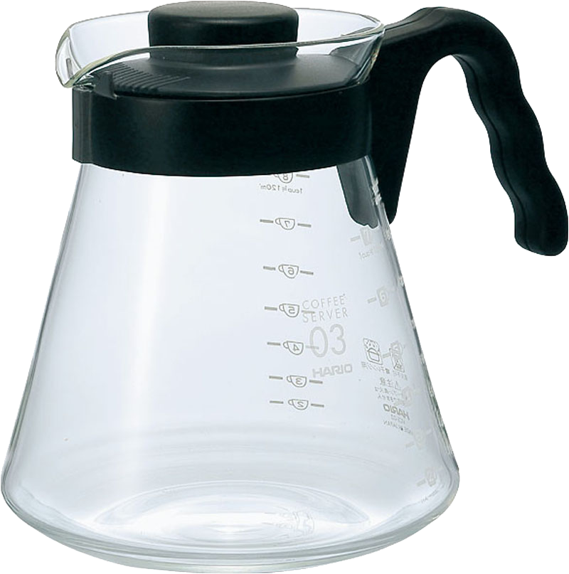 Kaffekande, Hario V60 Range Server Glaskande, 3 størrelser