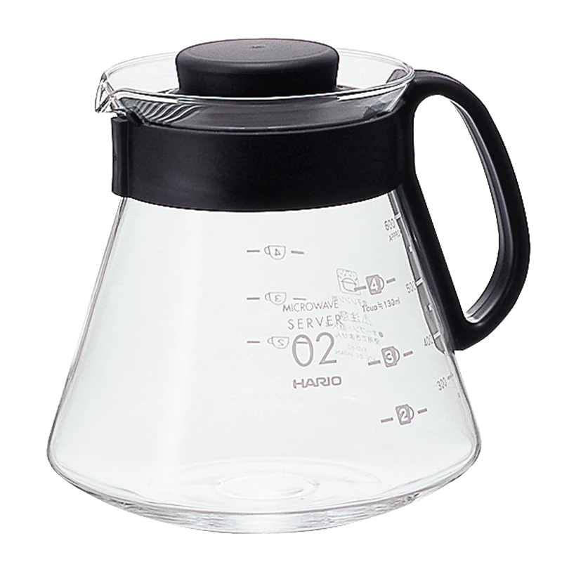 Kaffekande, Hario V60 02 Range Server Glaskande, 600ml