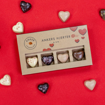 Anker Chokolade – Hjerteæske, 8 stk.