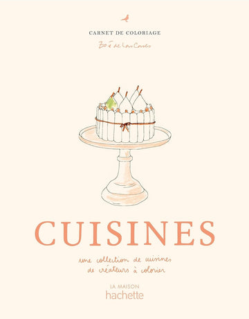 Bog: Cuisines Coloriages - en malebog også for voksne
