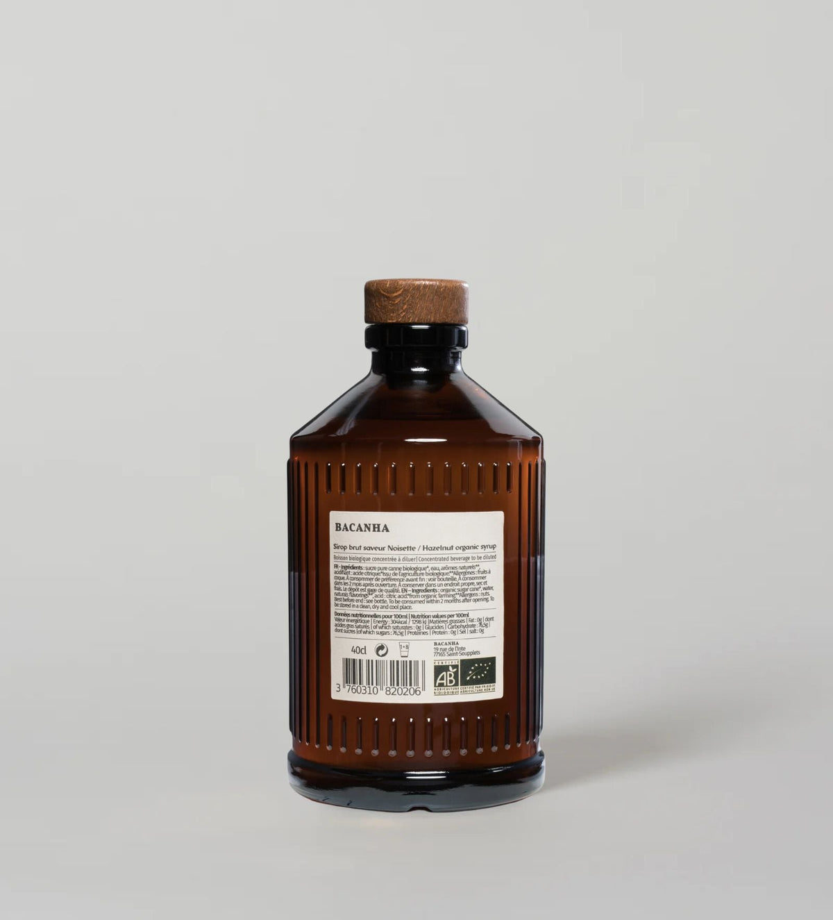 Økologisk Hasselnødde Sirup fra Bacanha