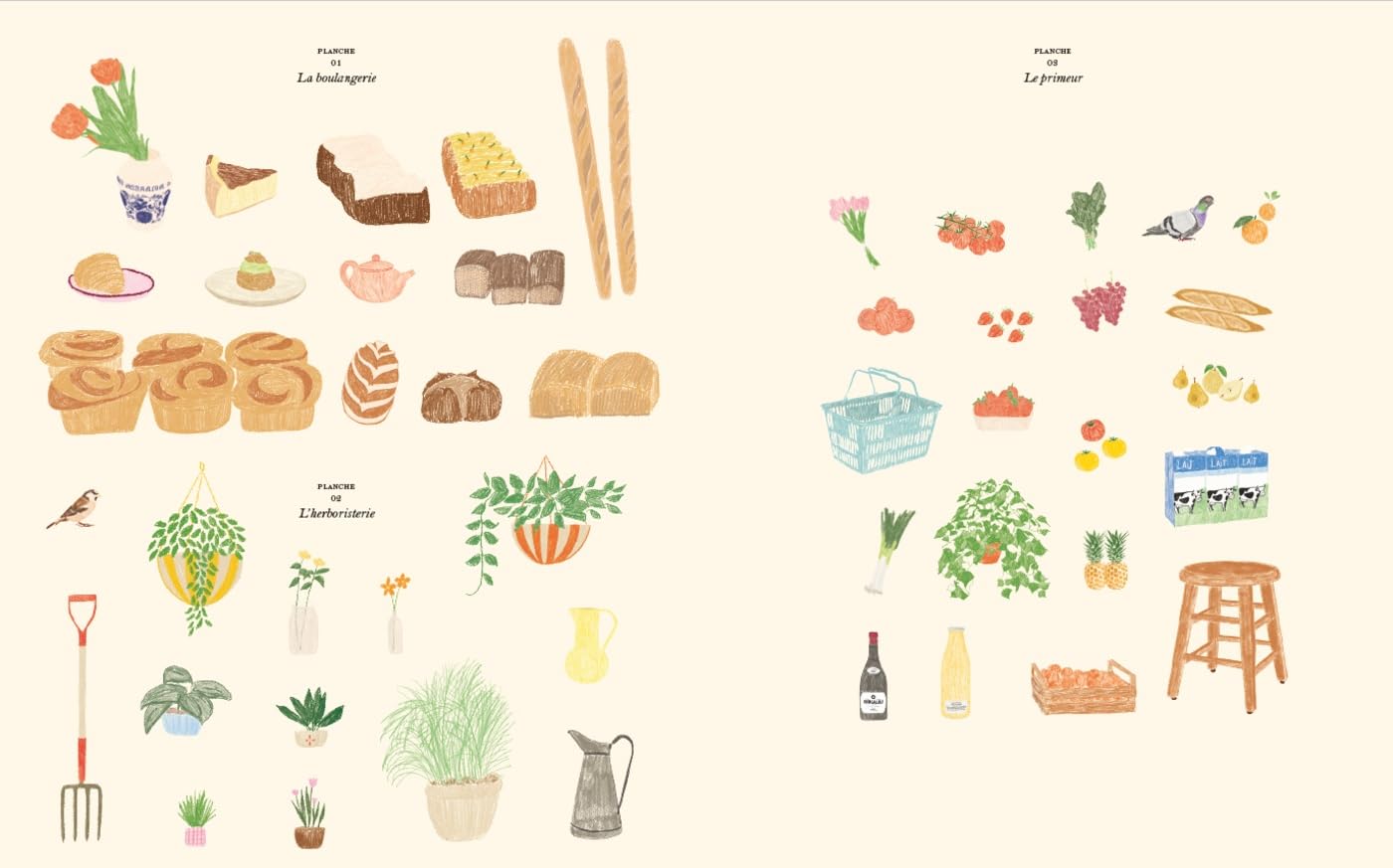 Bog: Le Marché Coloriages - en malebog også for voksne