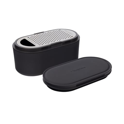 Microplane Parmesanrivejern med beholder og låg