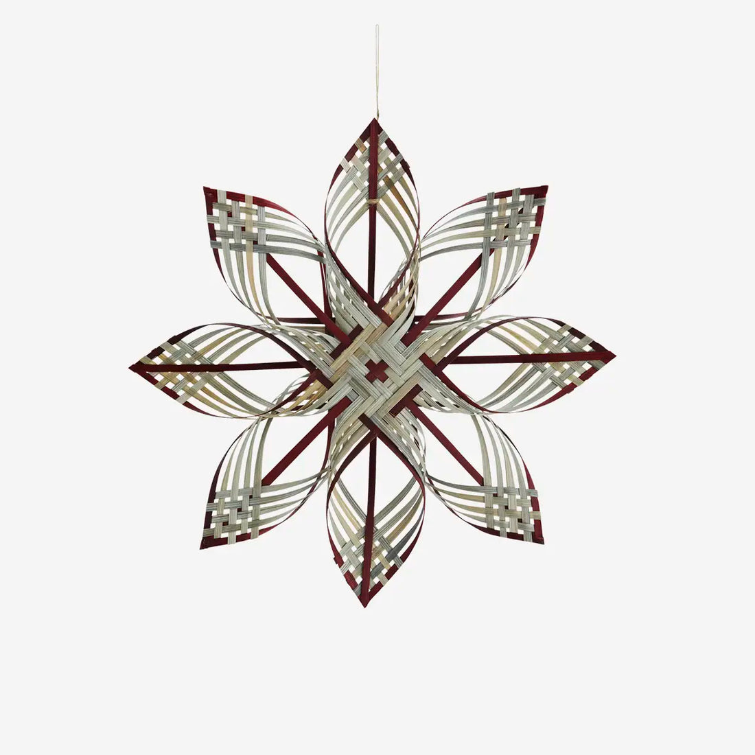 Julepynt – Julestjerne i bambus, 2 varianter