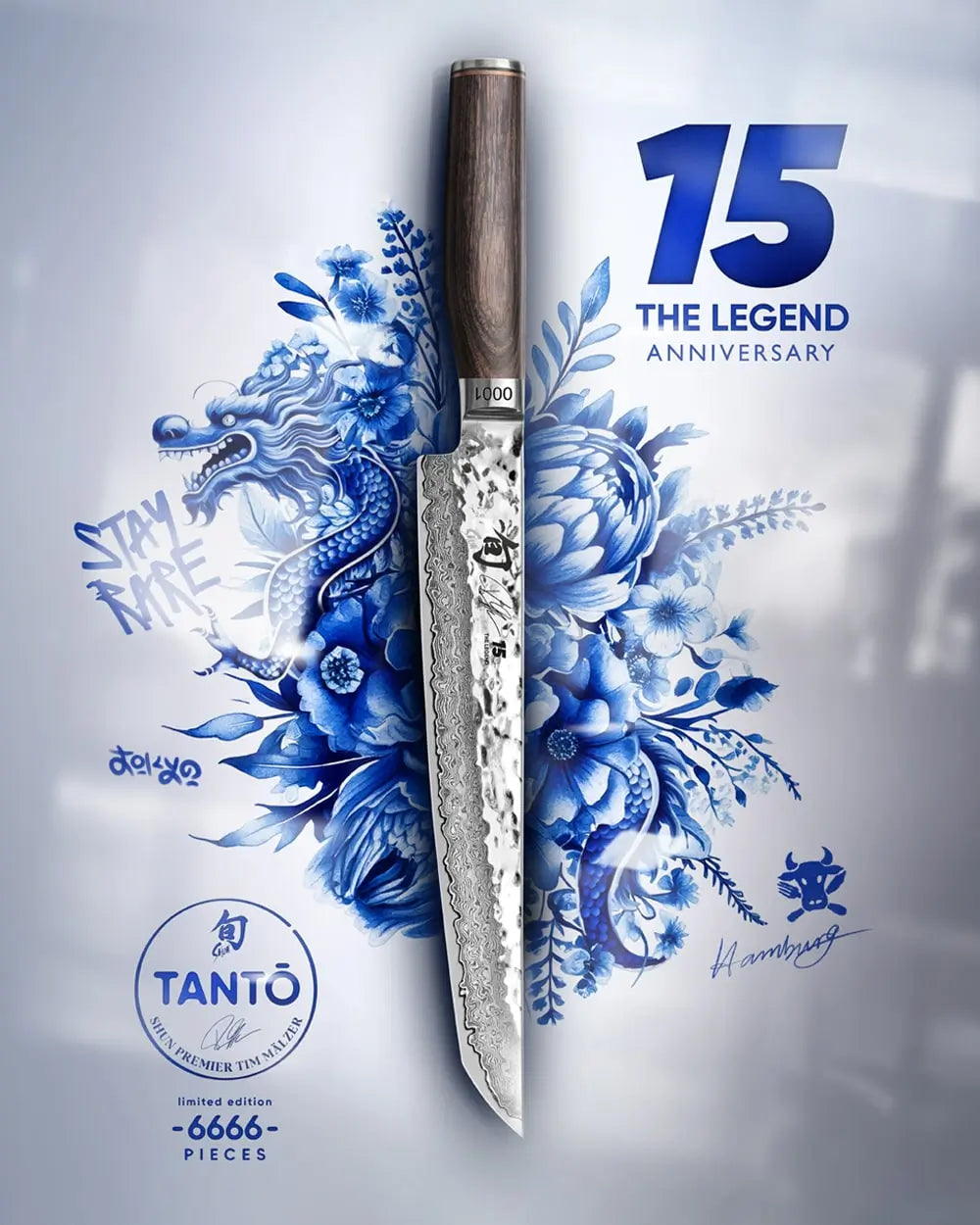 Tantō Sujihiki kniv, Shun Premier Limited Edition "The Legend"